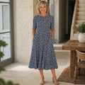 SARAH | Vestido midi floral, femenino y naturalmente elegante