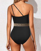Emoswims - One Shoulder One Piece Swimsuit for Women Tummy Control Bathing Suits