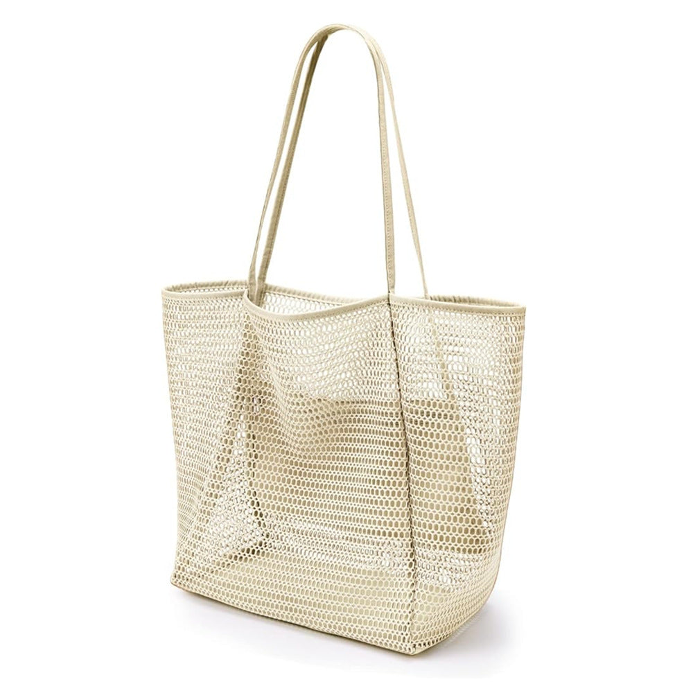 Emoswims - Women's Swimming Beach Bag Portable One Shoulder Storage Bag Crossbody Bag Versatile Mesh Bag
