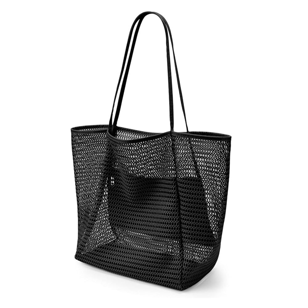 Emoswims - Women's Swimming Beach Bag Portable One Shoulder Storage Bag Crossbody Bag Versatile Mesh Bag