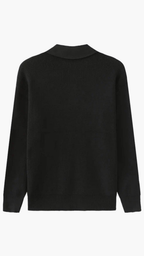 JERSEY NEGRO DE PUNTO ELEGANTE