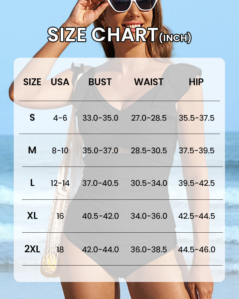 Emoswims - Deep V Cross-Back Ruched One-Piece Swimsuit