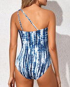 Emoswims - One Shoulder One Piece Swimsuit for Women Tummy Control Bathing Suits