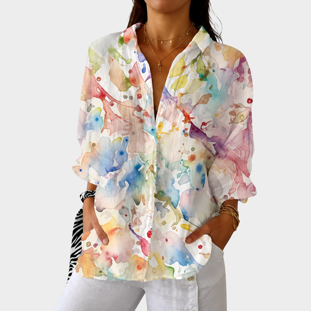 Blusa Ligera y Colorida con Estampado