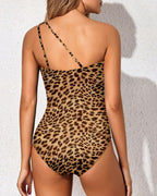 Emoswims - One Shoulder One Piece Swimsuit for Women Tummy Control Bathing Suits