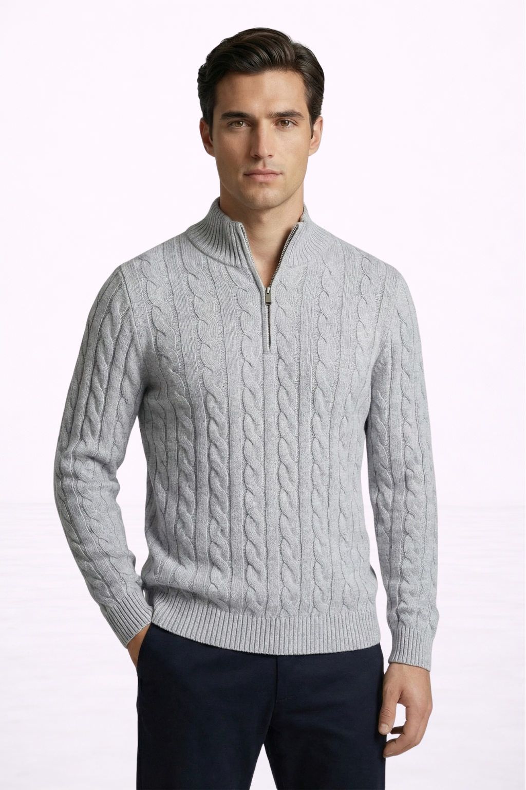 JERSEY CLÁSICO DE PUNTO TRENZADO