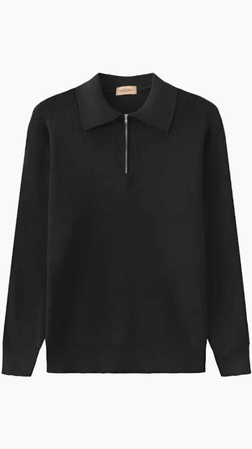 JERSEY NEGRO DE PUNTO ELEGANTE