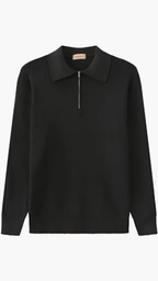 JERSEY NEGRO DE PUNTO ELEGANTE