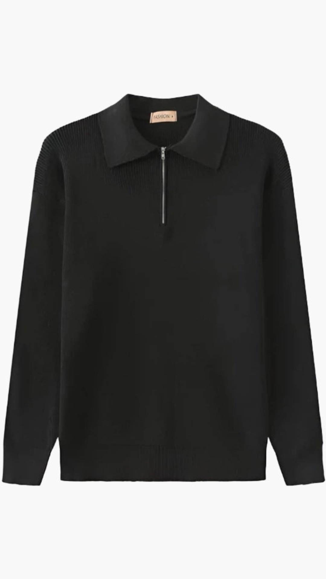 JERSEY NEGRO DE PUNTO ELEGANTE