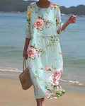 Keely | Vestido Floral Atardecer