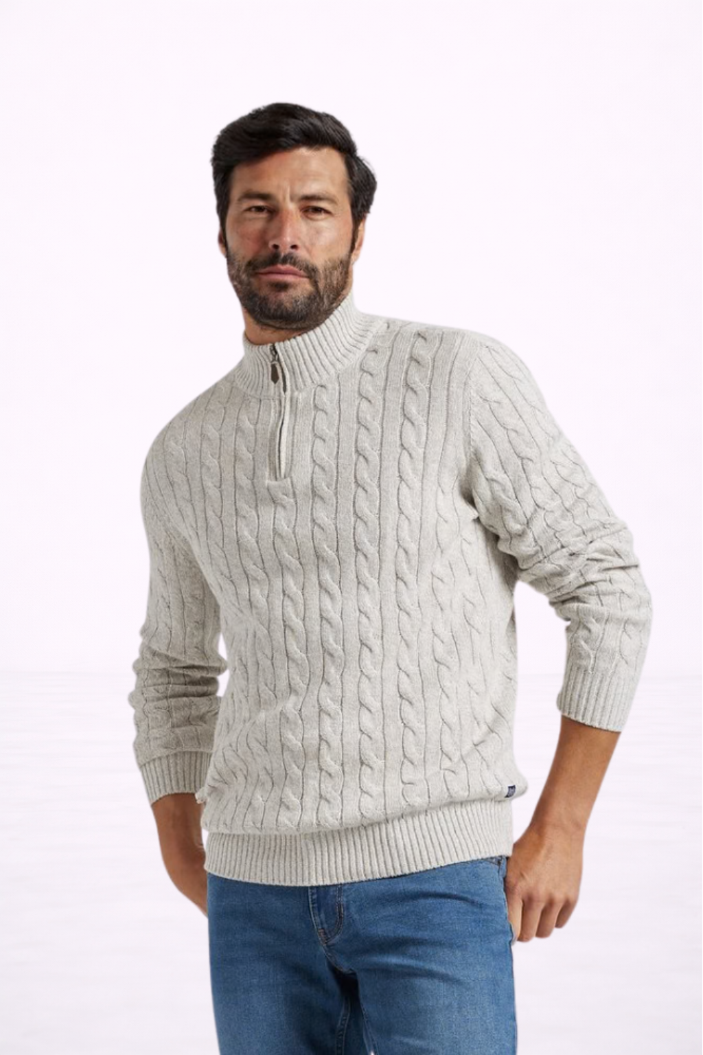 JERSEY CLÁSICO DE PUNTO TRENZADO