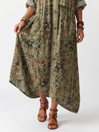 Aleta | Vestido Midi Oversized con Botonadura y Bolsillos