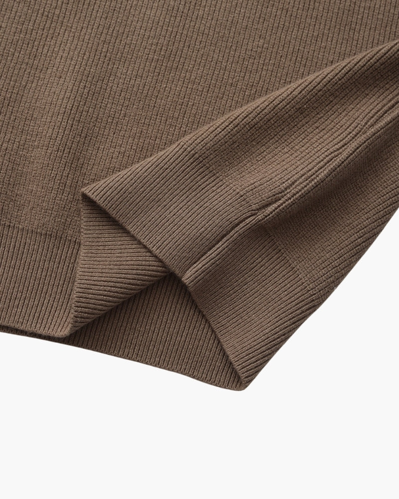 Jersey refinado con media cremallera