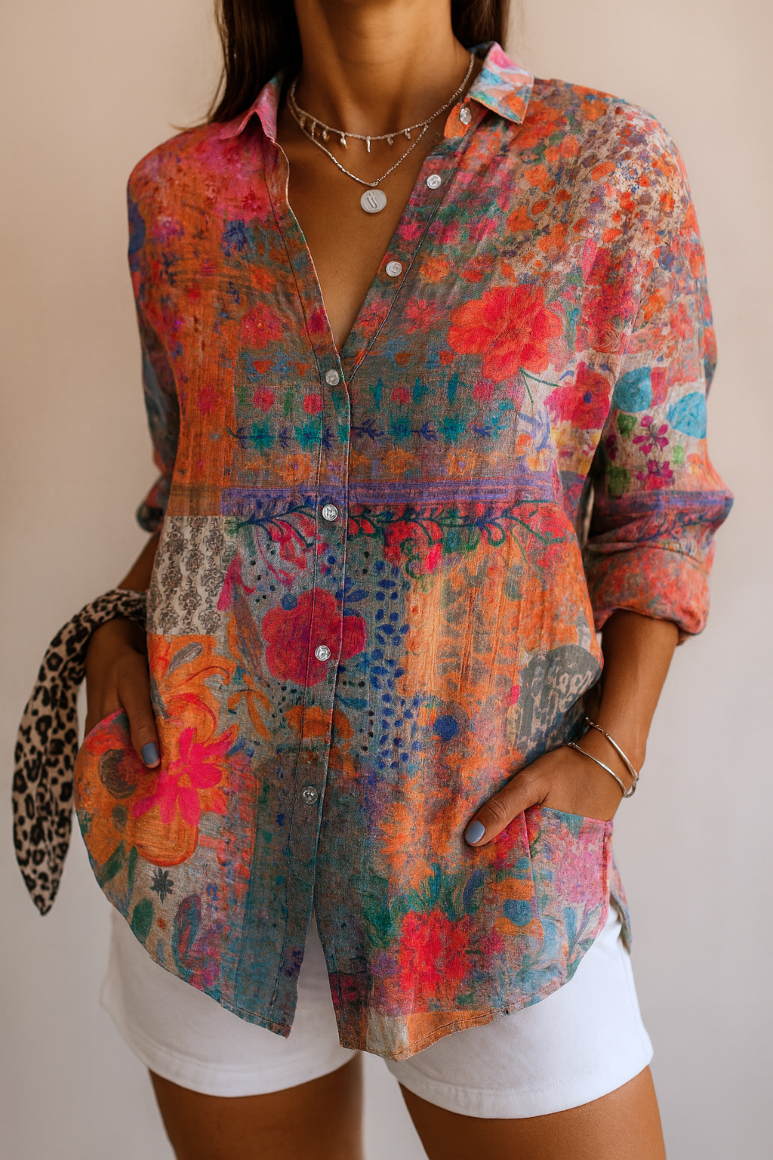 Astra | Blusa con estampado colorido