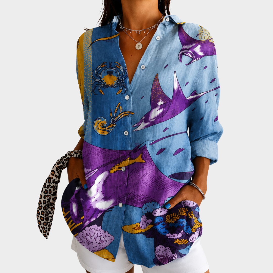 Blusa Arte Sueños del Océano