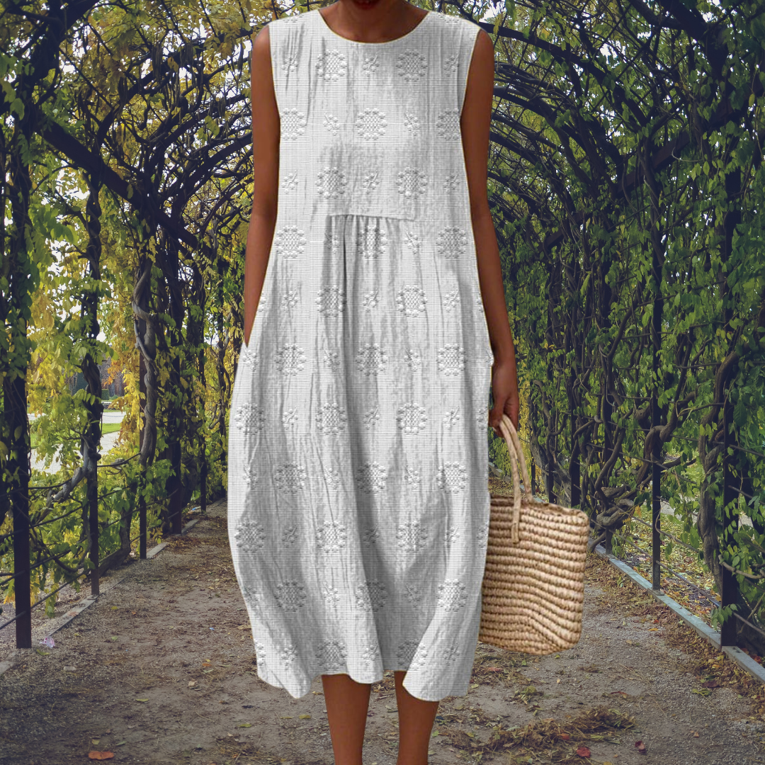 Courtney | Elegante vestido sin mangas con bolsillos