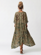 Aleta | Vestido Midi Oversized con Botonadura y Bolsillos
