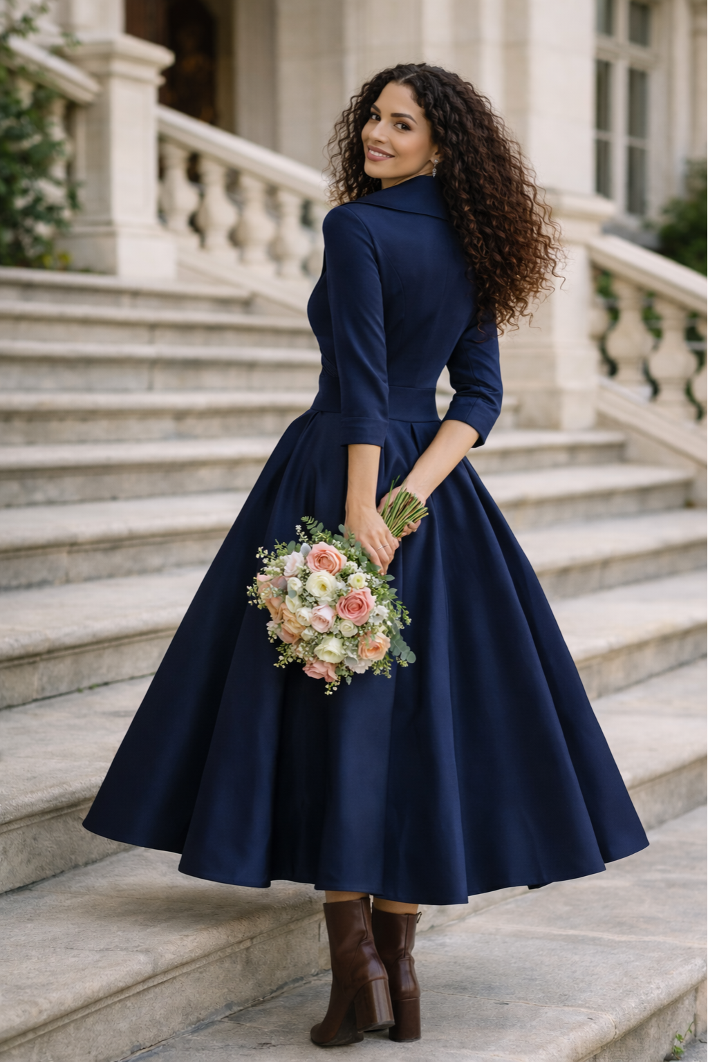 VESTIDO ELEGANTE MIDI