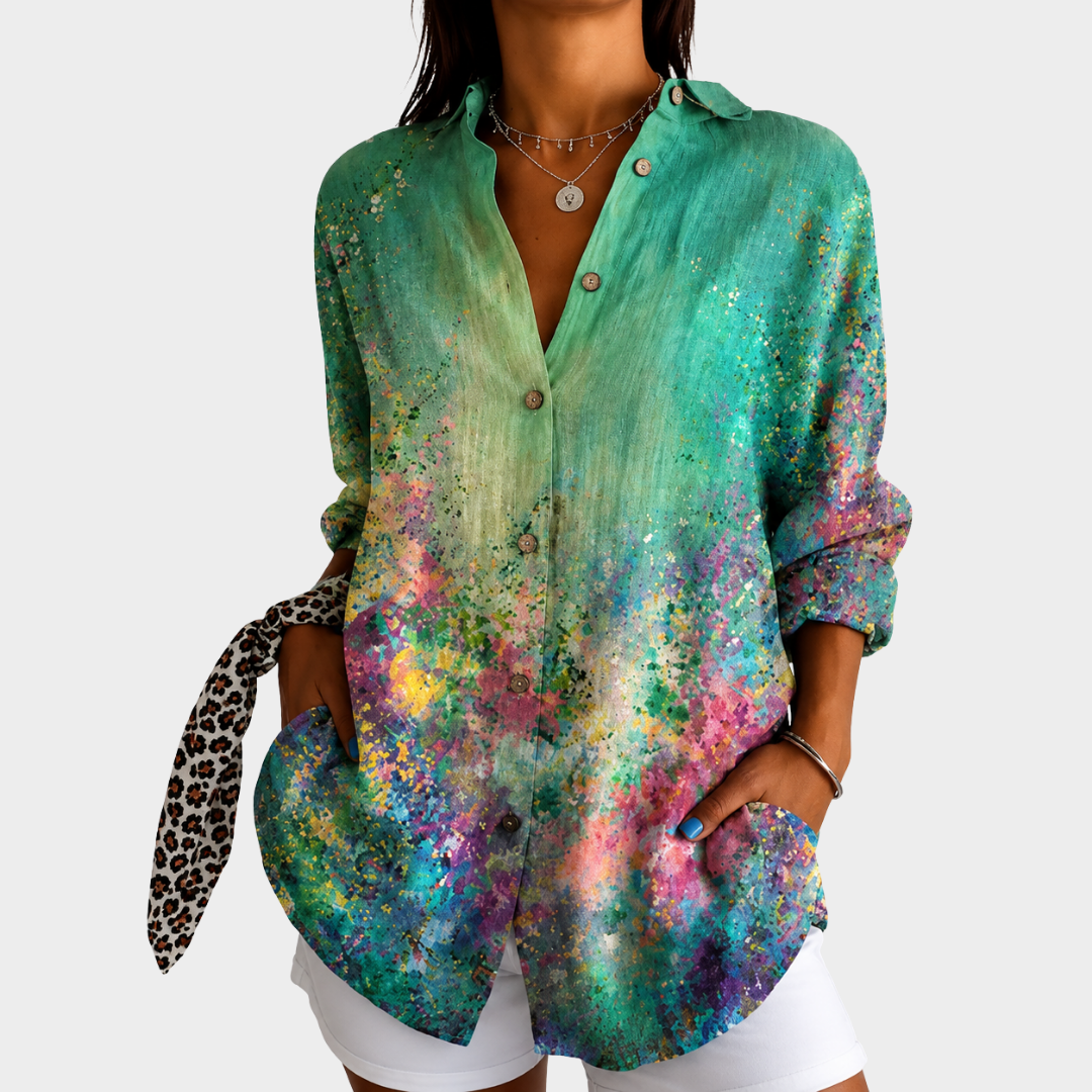 Blusa Arte Prado Esmeralda