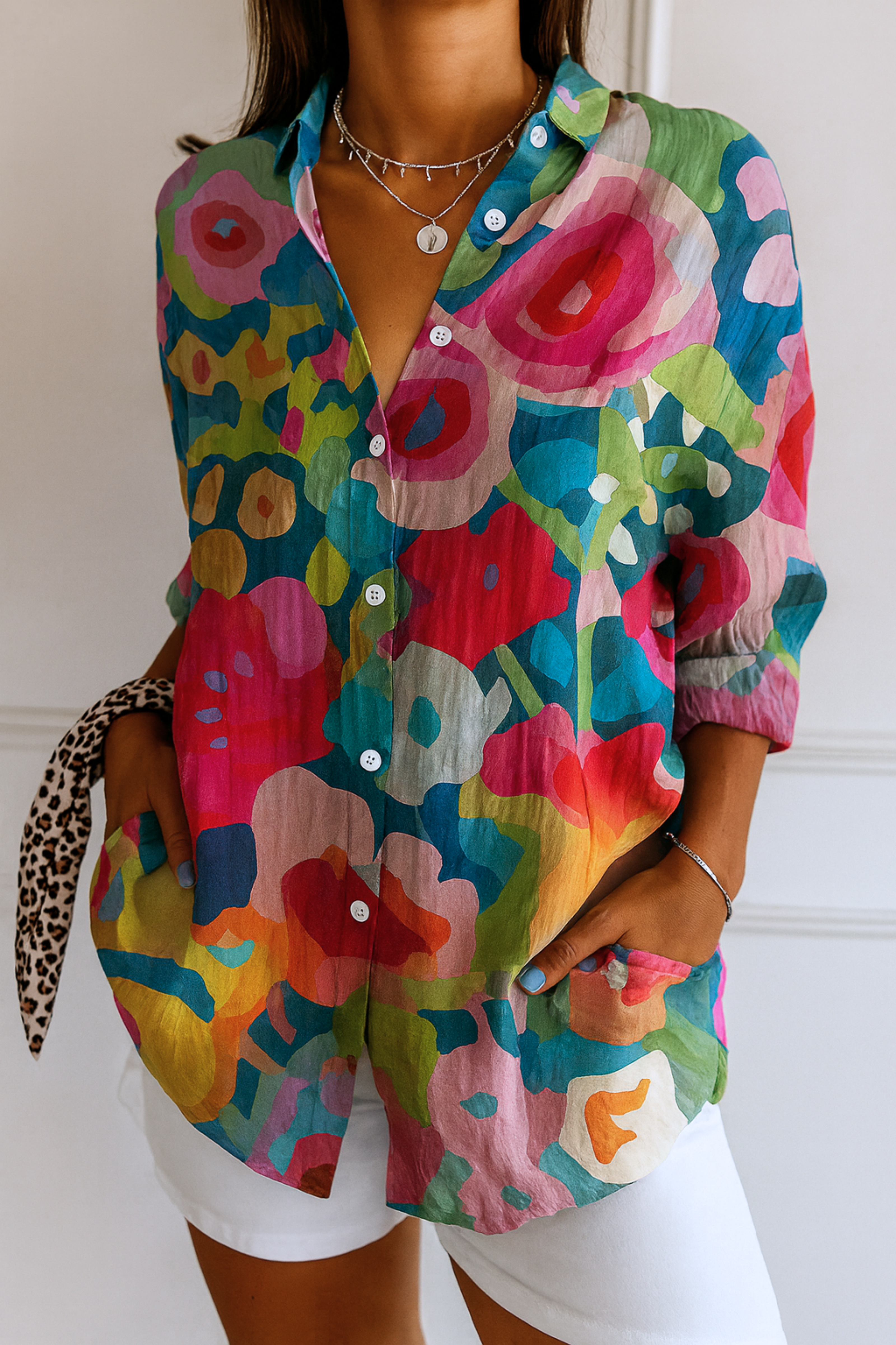 Astra | Blusa con estampado colorido