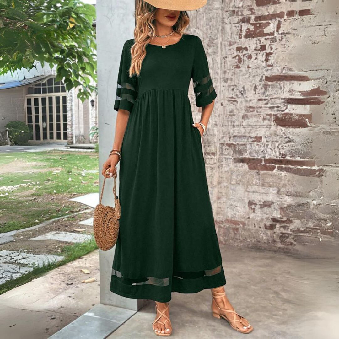 Aubrey™ | Vestido Midi Favorecedor para la Cintura