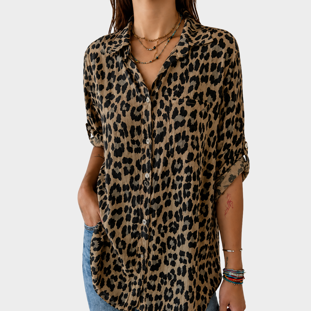 Blusa Relajada Safari Chic