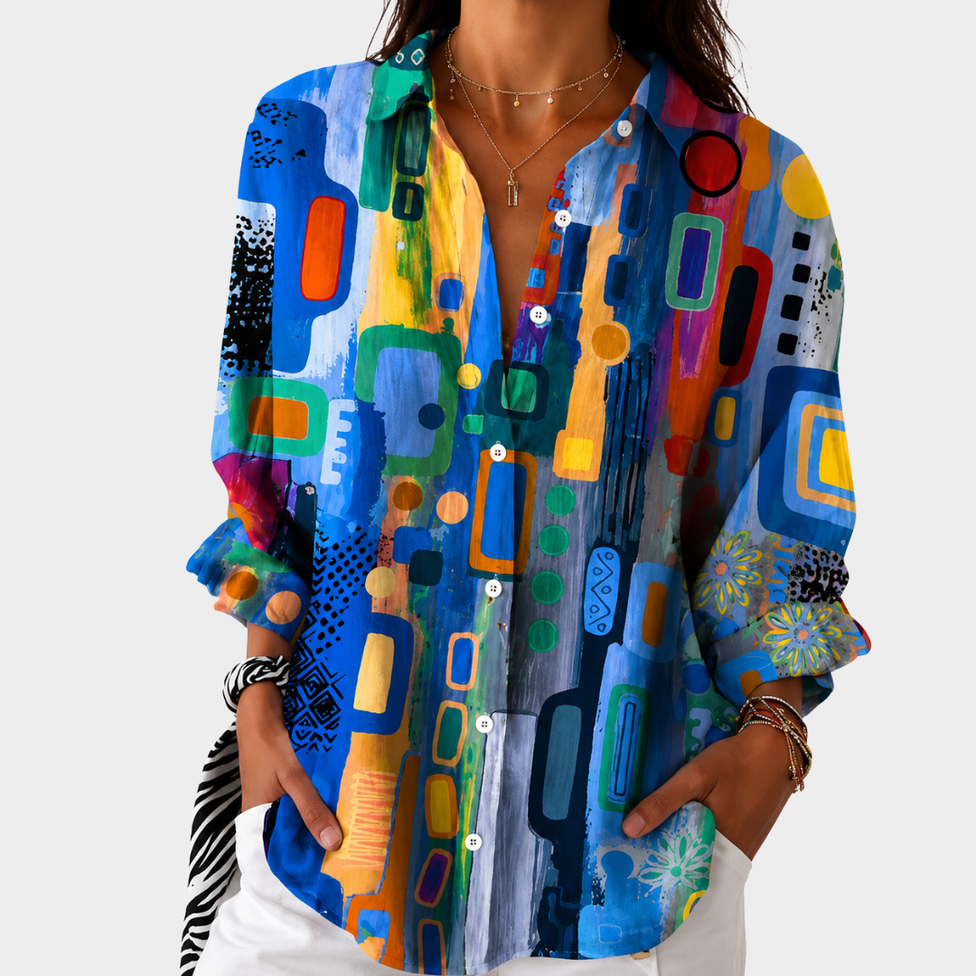 Blusa Mosaico Vibrante