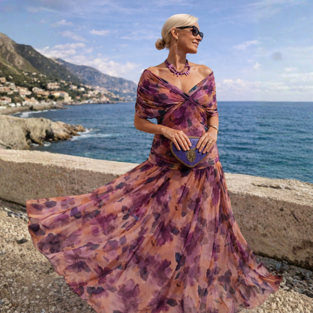 Lydia | Vestido Maxi con Hombros al Descubierto
