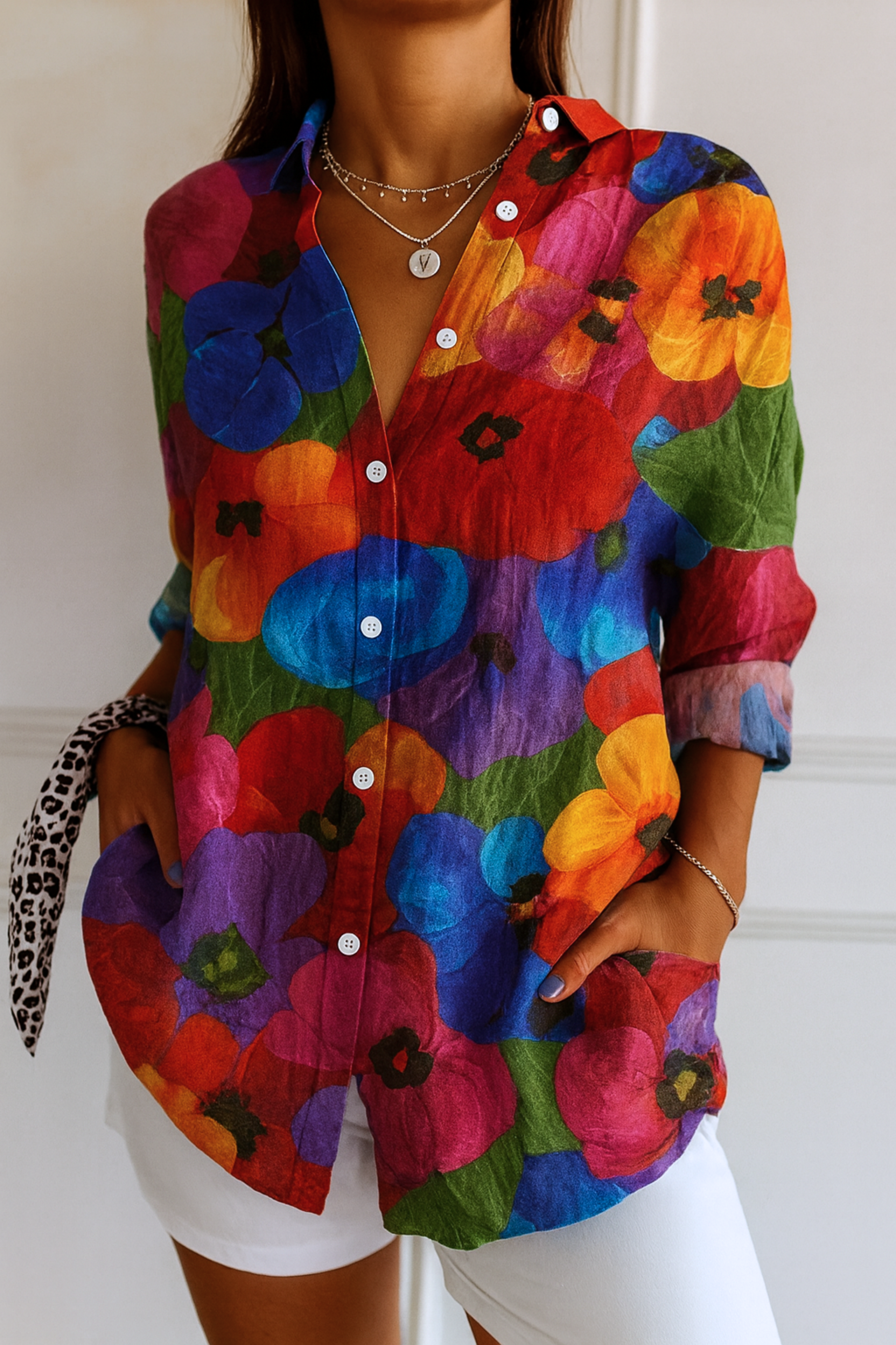 Astra | Blusa con estampado colorido