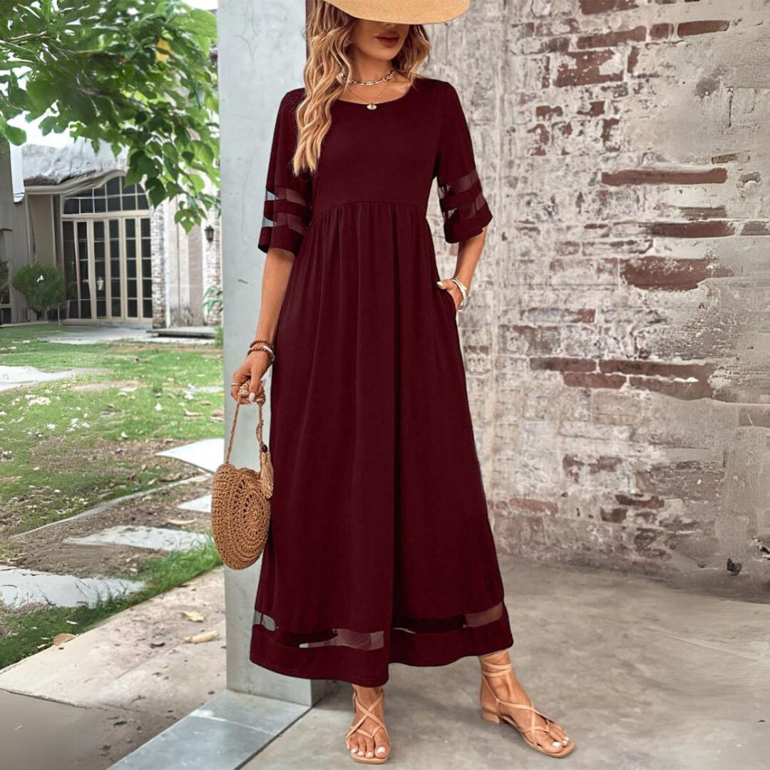 Aubrey™ | Vestido Midi Favorecedor para la Cintura