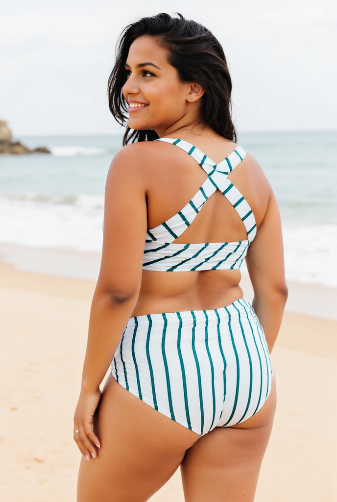 Emoswims - High Waist Horizon Game Changer Swim Bikini Set