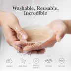 Emoswims - Nipple Cover Sticky Adhesive Silicone Nipple Pasties Reusable Pasty Nipple Covers for Women with Travel Box