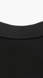 JERSEY NEGRO DE PUNTO ELEGANTE
