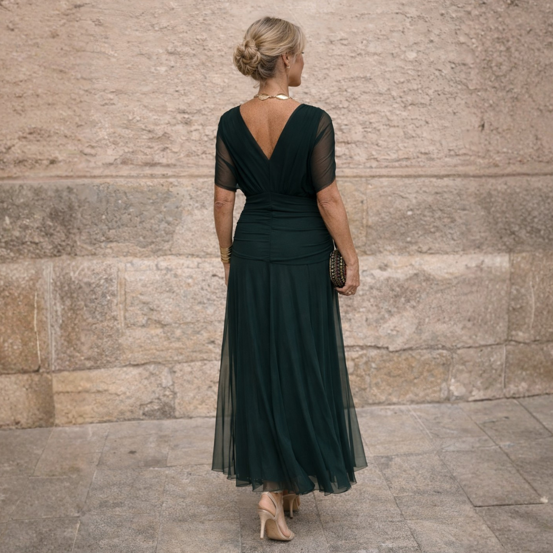 Morgan | Vestido Verde Elegante
