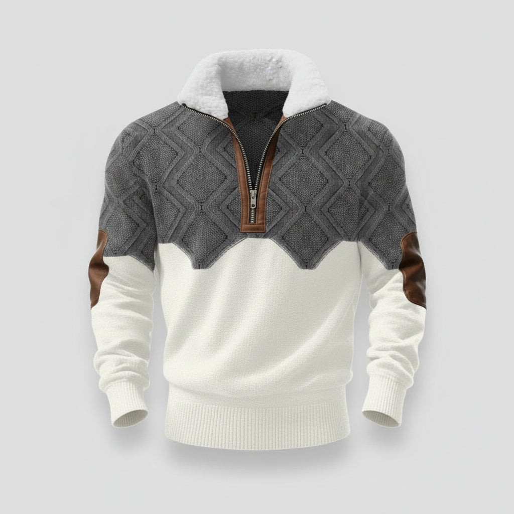 Falk | Jersey de calidad con cuello alto acolchado