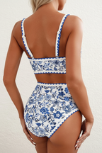 Emoswims - High Rise Print Halter Bikini Set
