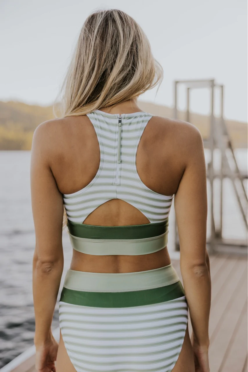 Emoswims - Floral Racerback Flattering Bikini Set