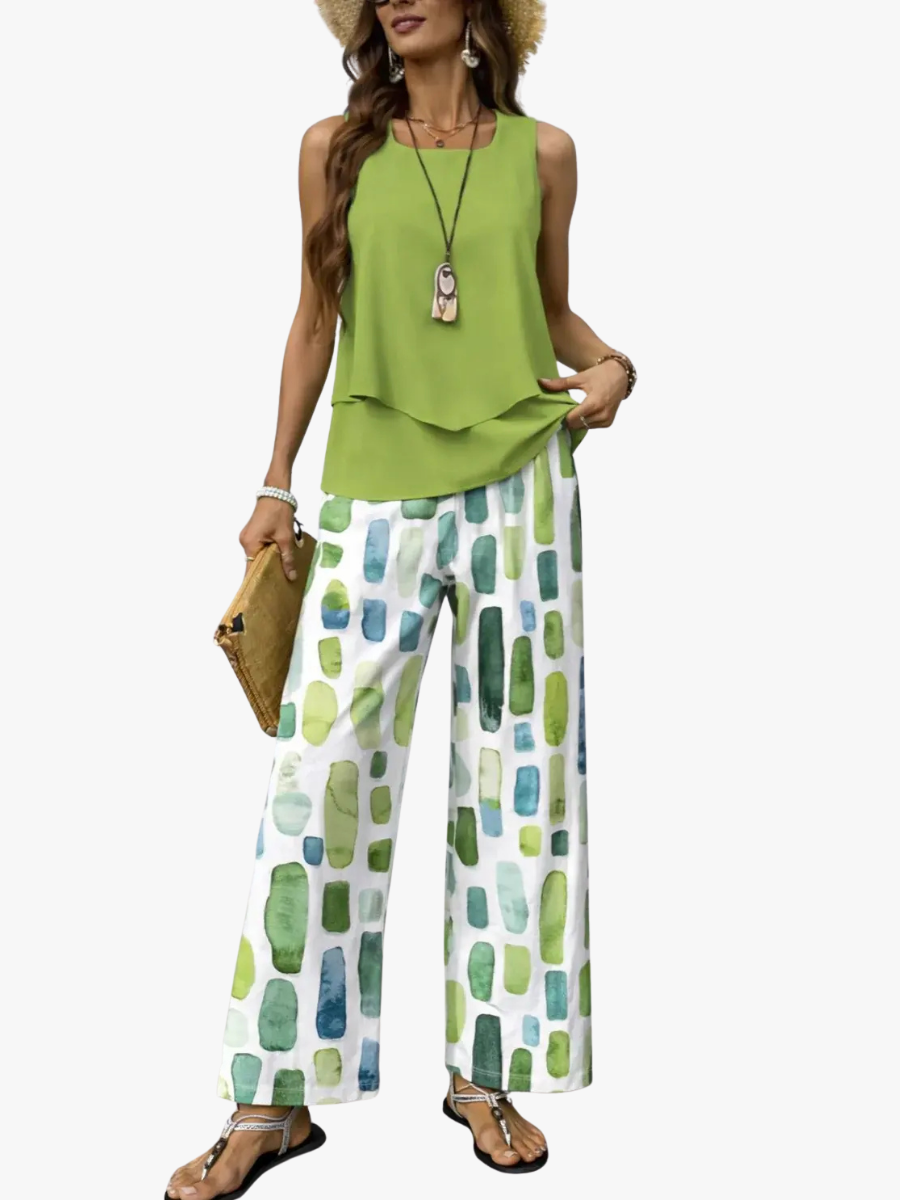 CONJUNTO DE VERANO FLUIDO PARA MUJER