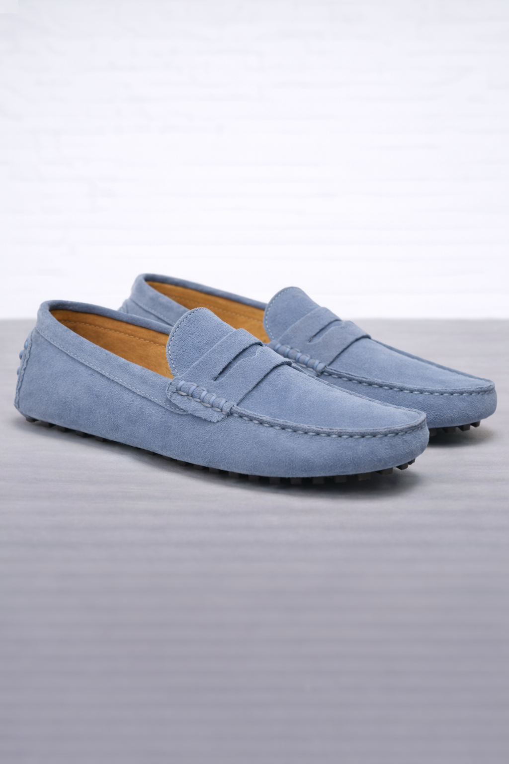 MOCASINES DE ANTE CON PUNTERA