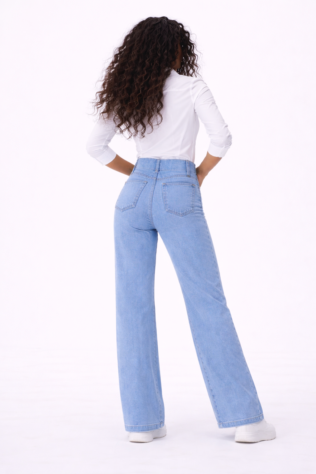 JEANS ELÁSTICOS DE CINTURA ALTA