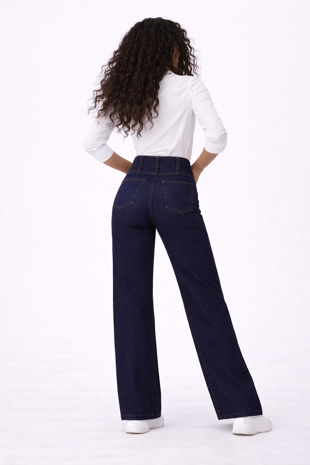 JEANS ELÁSTICOS DE CINTURA ALTA