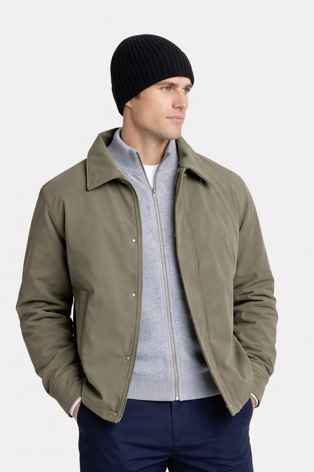 GORRO DE LANA - AZUL MARINO