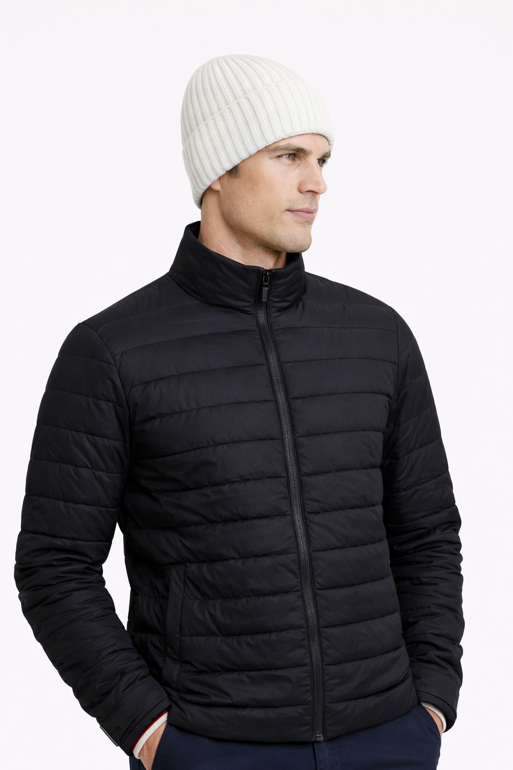 GORRO DE LANA - BLANCO