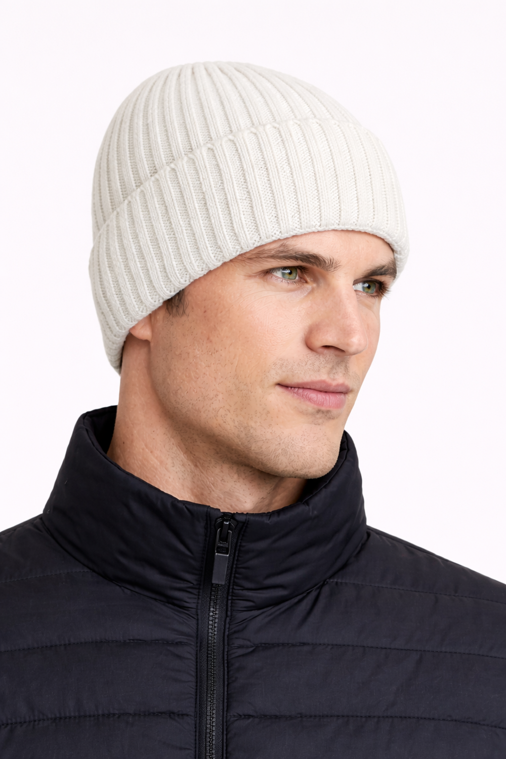 GORRO DE LANA - BLANCO