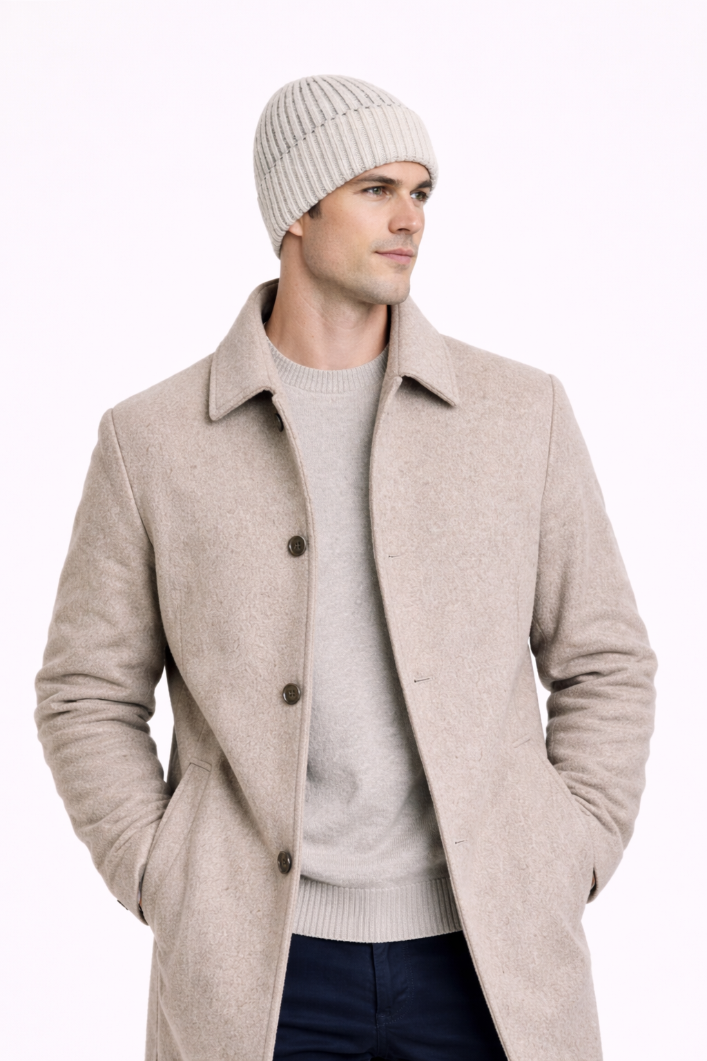 GORRO DE LANA - BEIGE