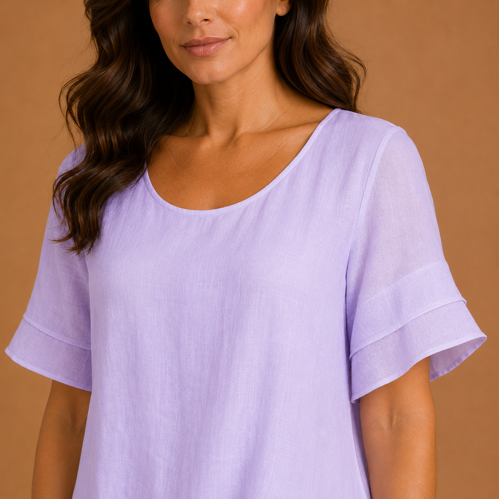 ARIA | Vestido maxi fluido con volantes en capas