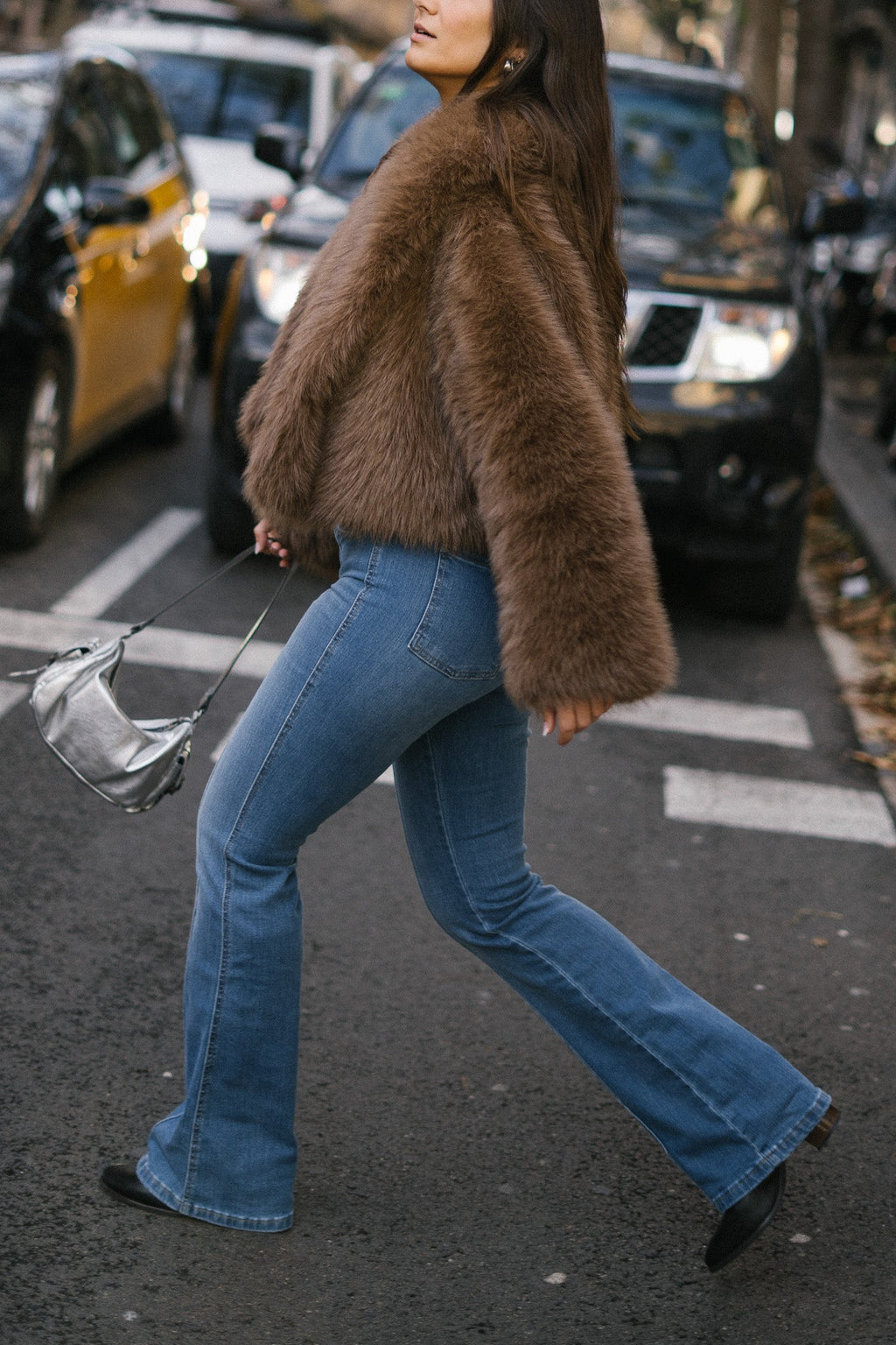 70'S FLARE HIGH RISE - BLUE