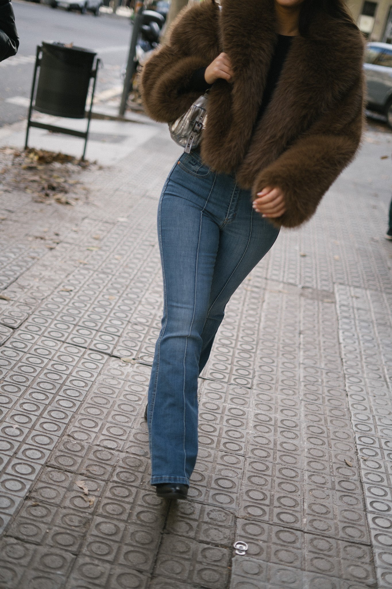 70'S FLARE HIGH RISE - BLUE