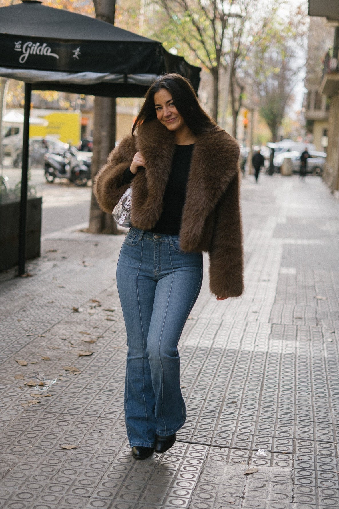 70'S FLARE HIGH RISE - BLUE