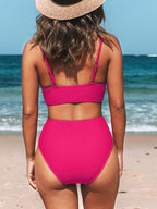 Emoswims - V-Neck High Waist Bikini